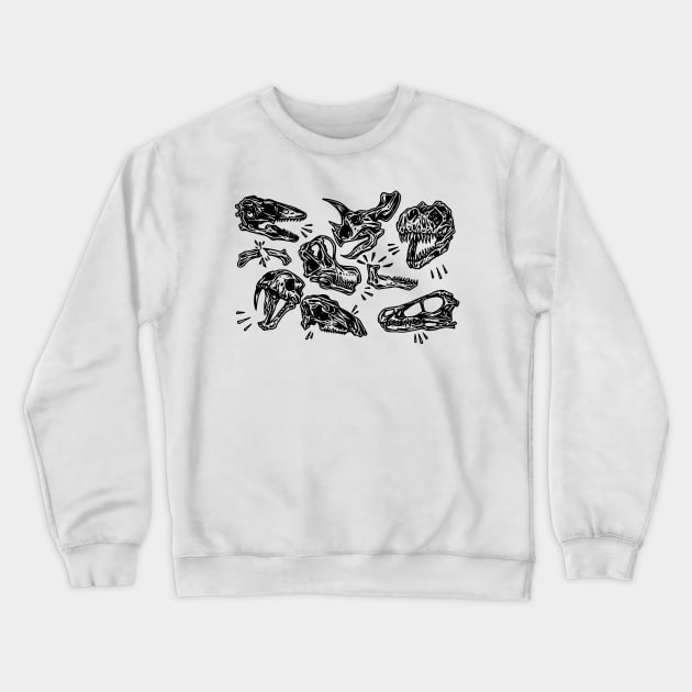 Prehistoric Punks Crewneck Sweatshirt by Scottconnick